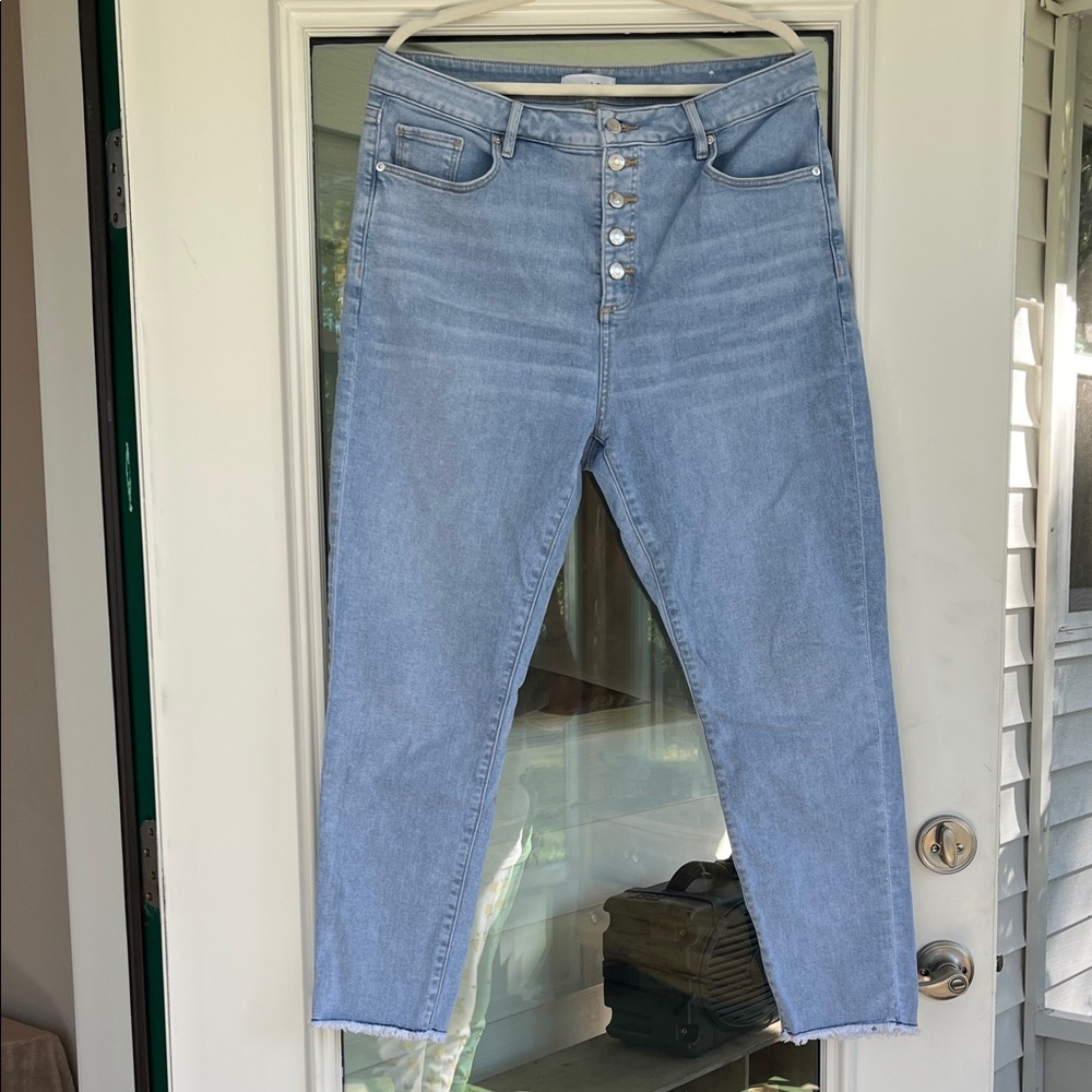 LOFT Light Blue Ankle Jeans